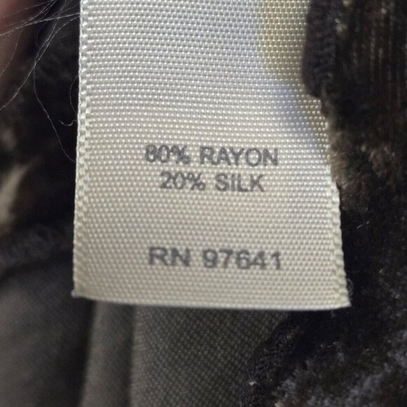 J. Jill Womens Green Velvet Maxi Skirt S Silk Blend Ruffle Whimsigoth Gypsy Whim - Picture 6 of 10